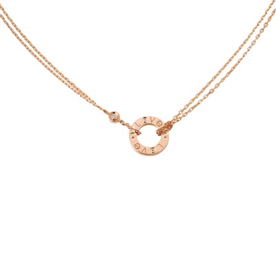 CARTIER LOVE NECKLACE, 2 DIAMONDS B7224509